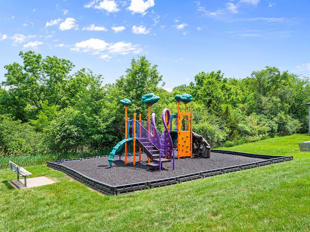 a playground in a park