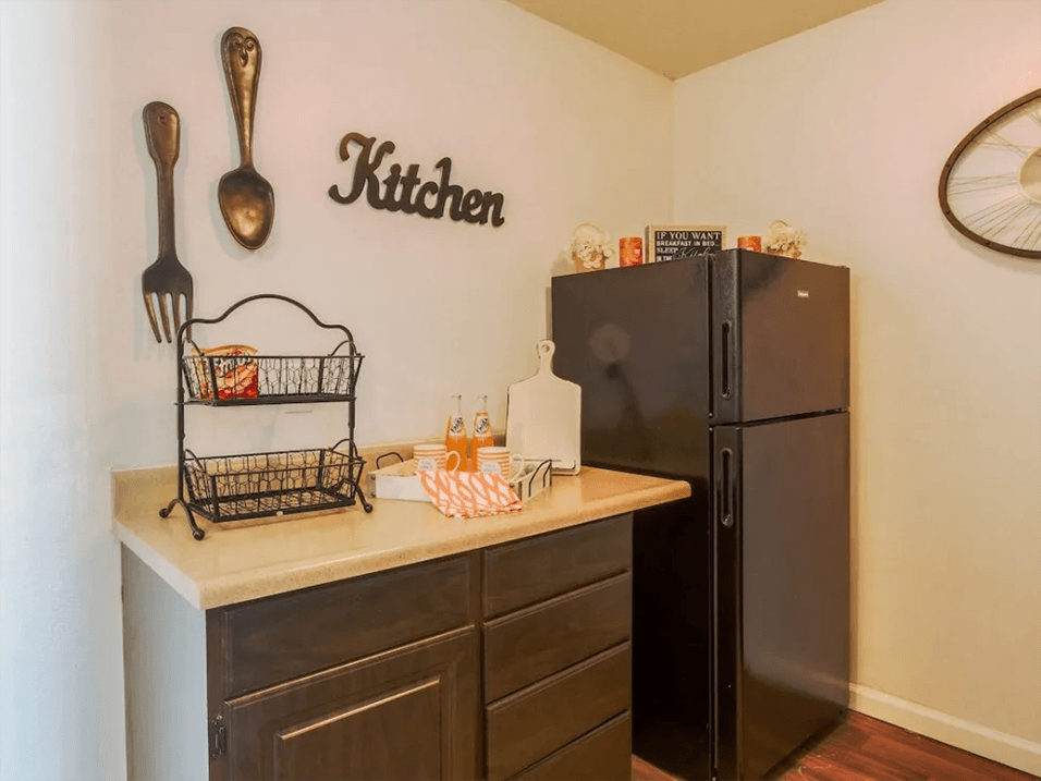 apartment with refrigerator