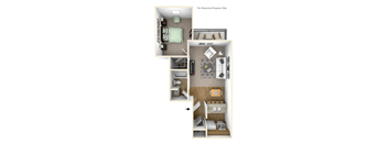 madison wi floor plan of one bedroom apt