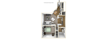 rivers edge one bedroom apt floor plan