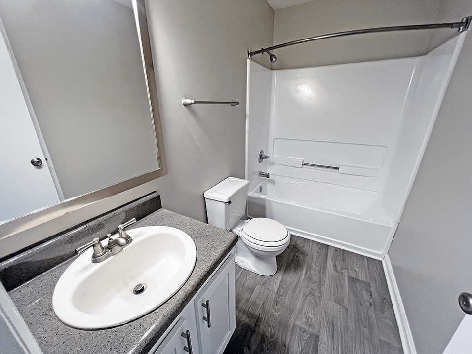 apartment with bright bathroom