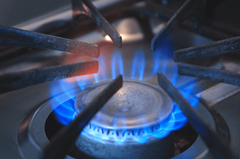 kitchen range in apartment