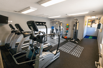 on-site fitness center at residences at forestdale apartments