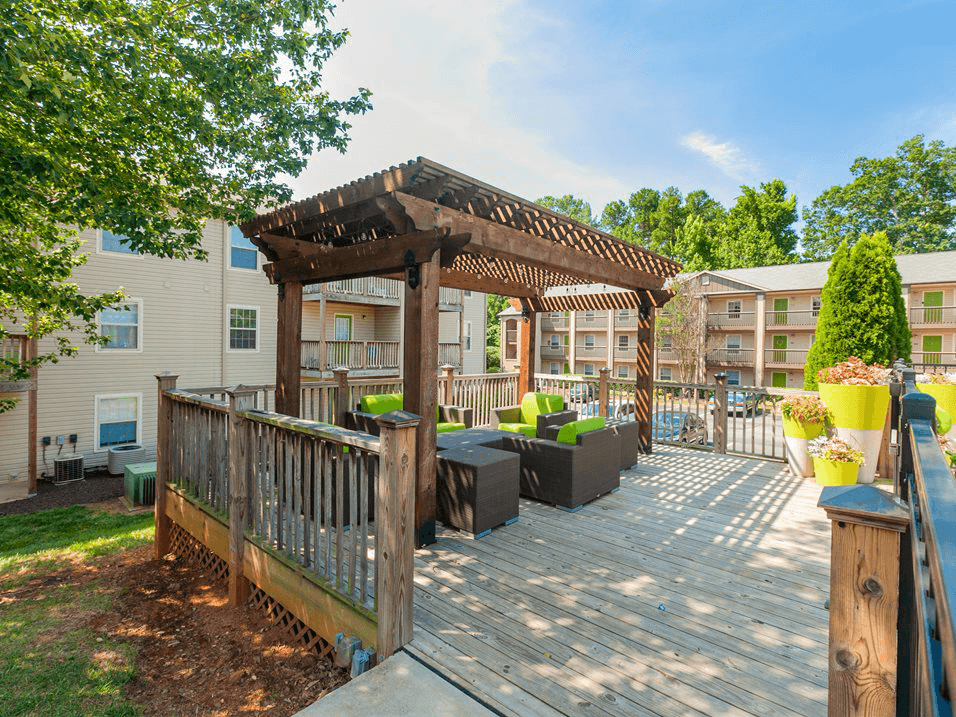 gazebo at apartment complex