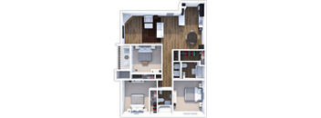 the rio grande floor plan at summer brook apartments in longview texas