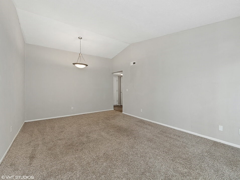 apartment with Vaulted Ceiling