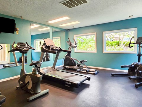 gym at apartment complex
