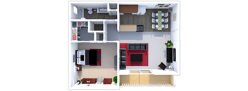 Our 1 bedroom 1 bath apartment at Suson Pines