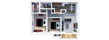 Our 2 bedroom 1 bath apartment at Suson Pines