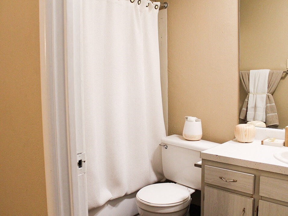 bathroom in an apartment