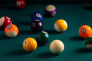apartment clubhouse with billiards