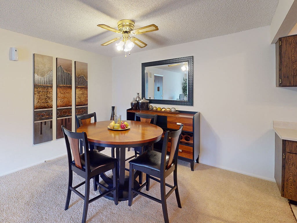 dining room with a table