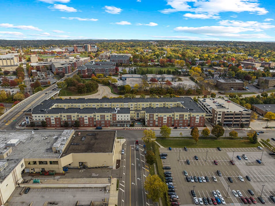 apartment building near The University of Akron