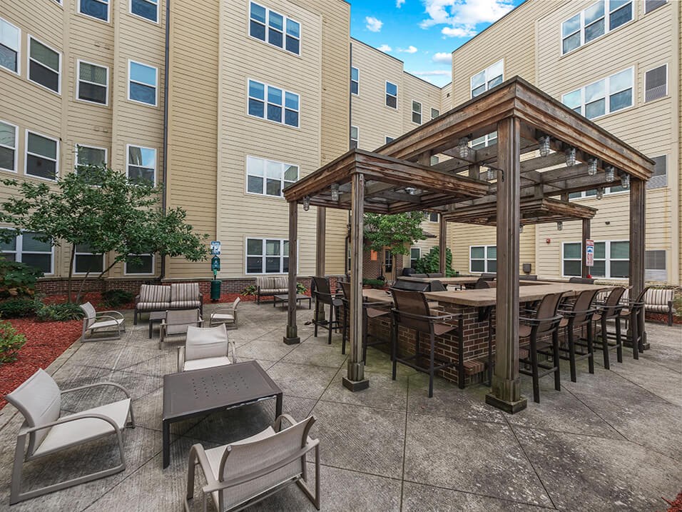 Heated Pavilion in Courtyard
