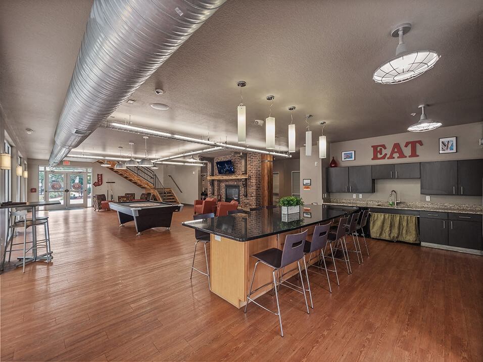 Clubhouse at The Depot Apartments