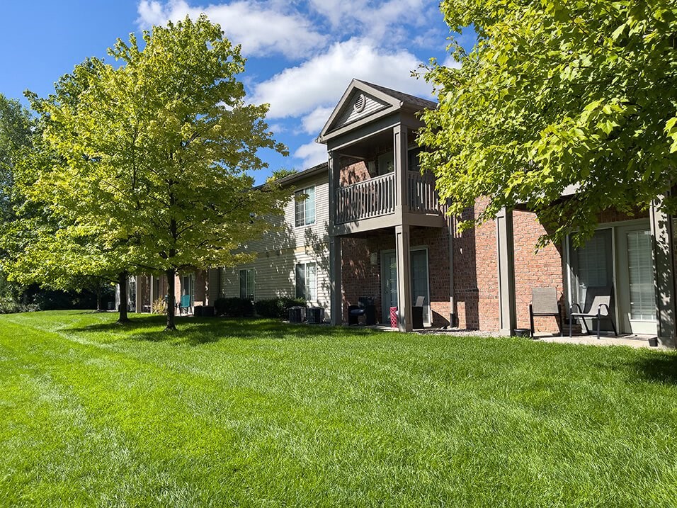 private patio/balcony at the plaza at lamberton apartments