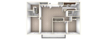 three bedroom apartment floor plan
