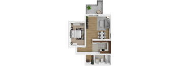 Studio apartment at The Ridge at Chestnut