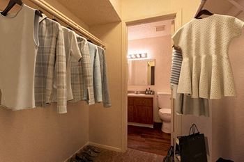 Walk-in Closet with attached bathroom