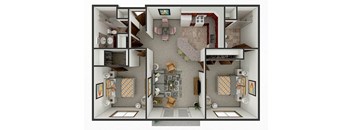2 bedroom apartment floor plan