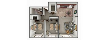 2 bedroom apartment floor plan