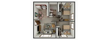 2 bedroom apartment floor plan