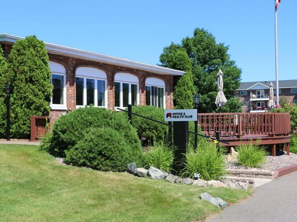 a house with a sign in front of it