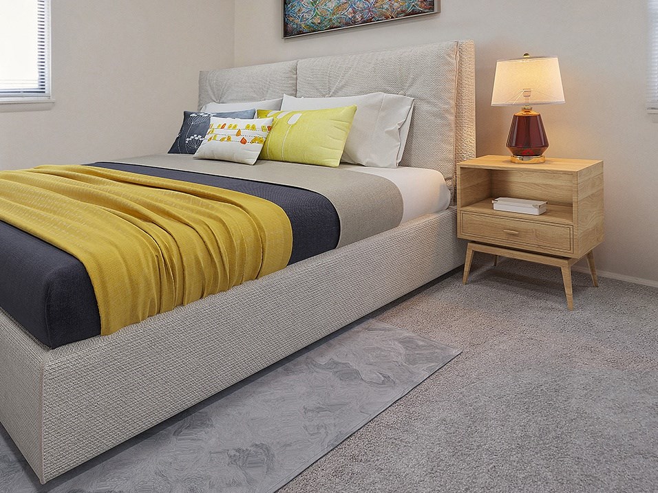 Bedroom at west broadway apartments