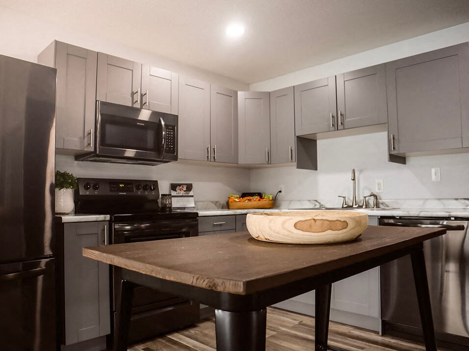 kitchen at clubhouse at willow crossings