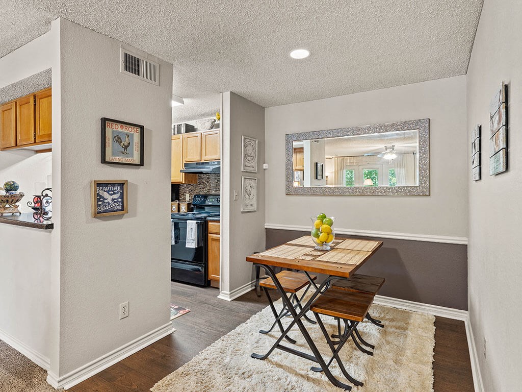 dining area near kitchen