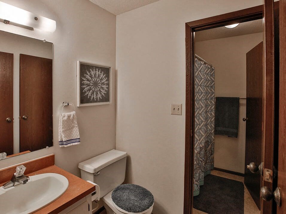 bathroom at Willow Crossings Apartments