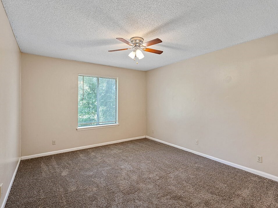 apartment bedroom with window