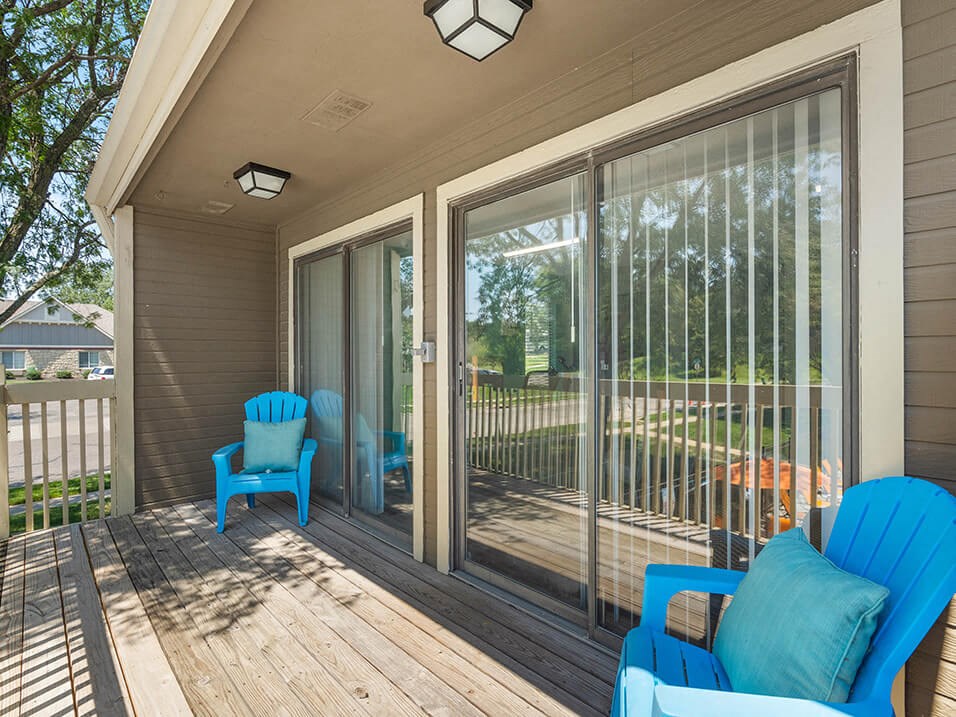 apartments with a porch or balcony