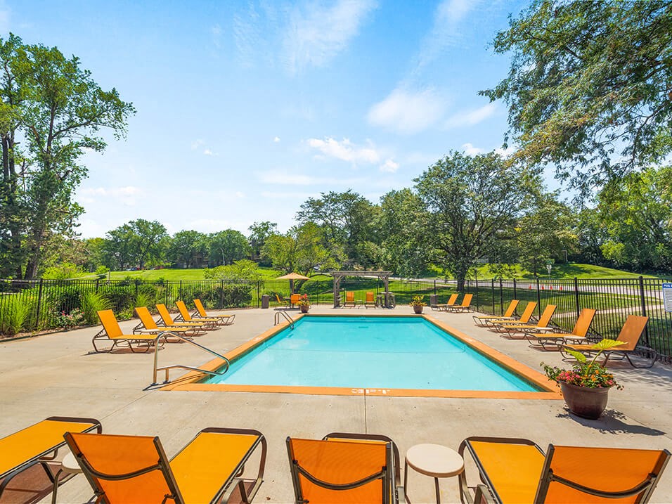 swimming pool at our apartment community