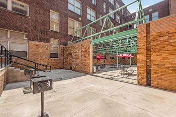 courtyard in loft building
