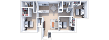 a floor plan of a two bedroom apartment