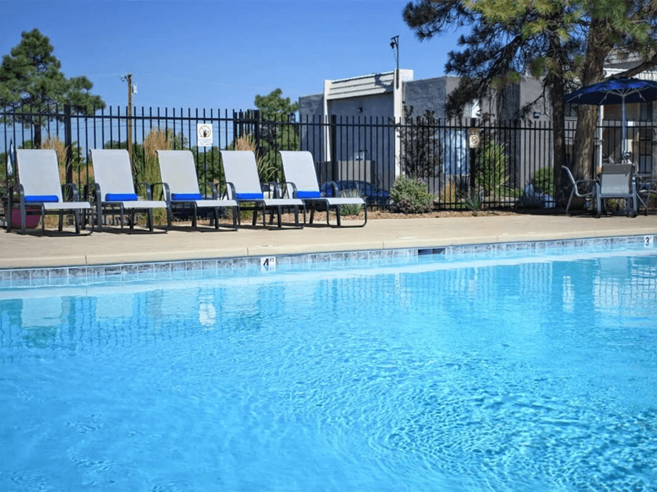 beautiful swimming pool with sundeck