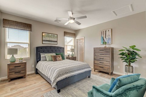 Beautiful Bright Bedroom With Wide Windows  at Habitat @ DTLV, Las Vegas, NV