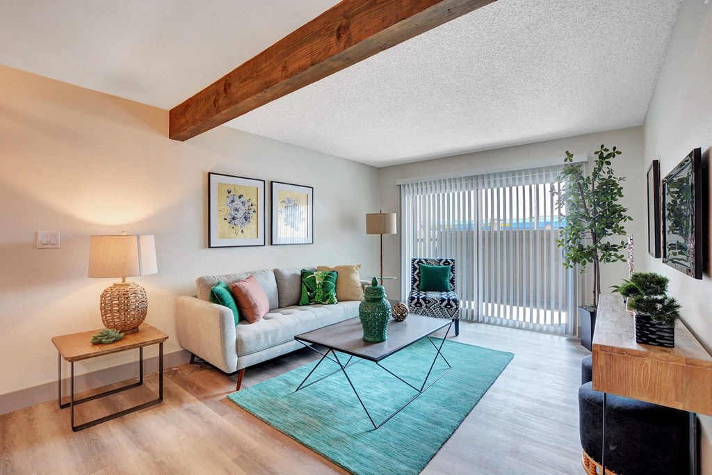 Modern Living Room at Namaste Apartments, Las Vegas, Nevada