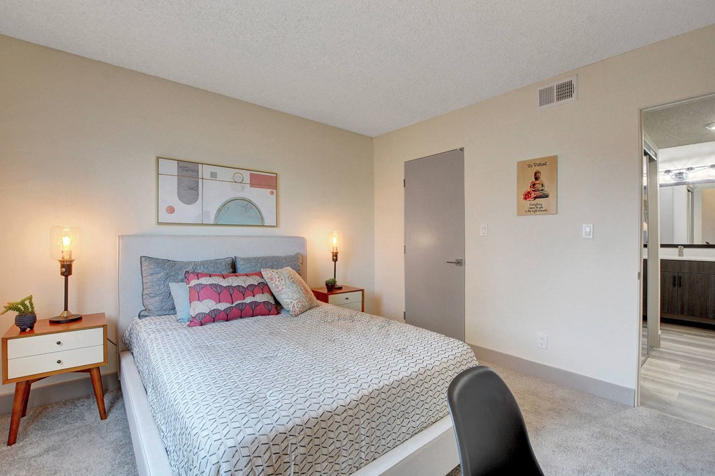 Bedroom With Bathroom at Namaste Apartments, Las Vegas, NV, 89102