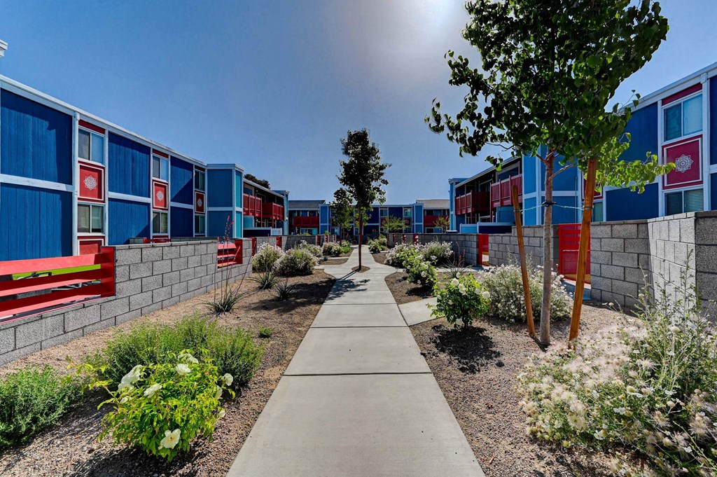 Walking Path at Namaste Apartments, Las Vegas, 89102