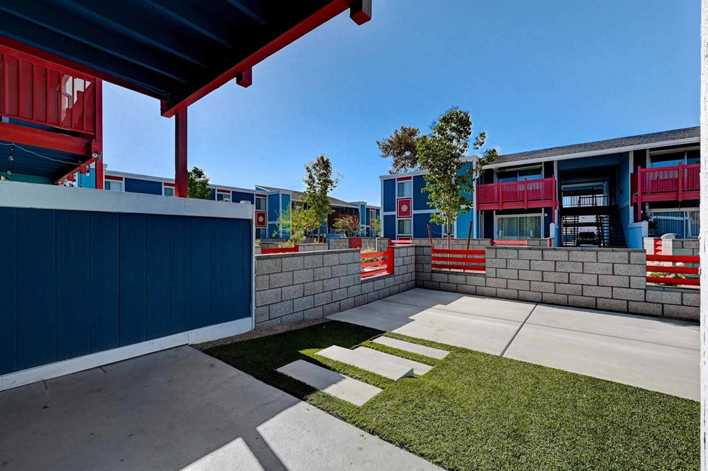 Backyard at Namaste Apartments, Las Vegas, Nevada