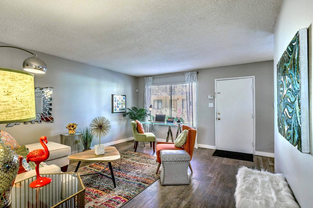 Spacious Living Room at The Neon Apartments, Las Vegas