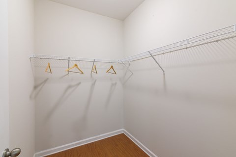 View of the walk-in closet