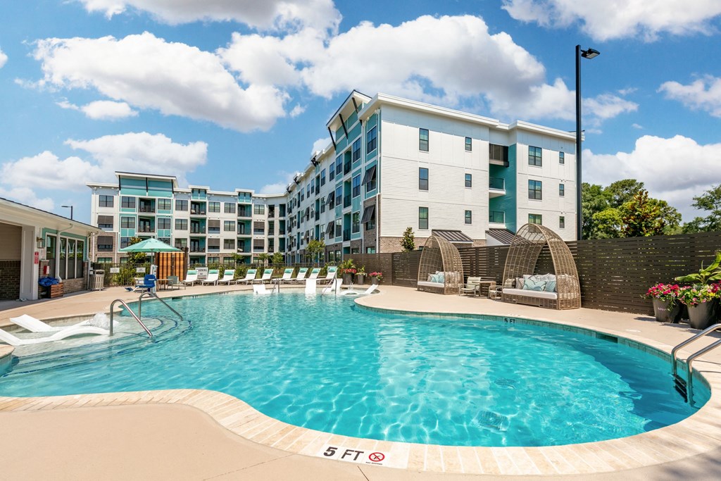 Resort Style Pool with Lounge Chairs