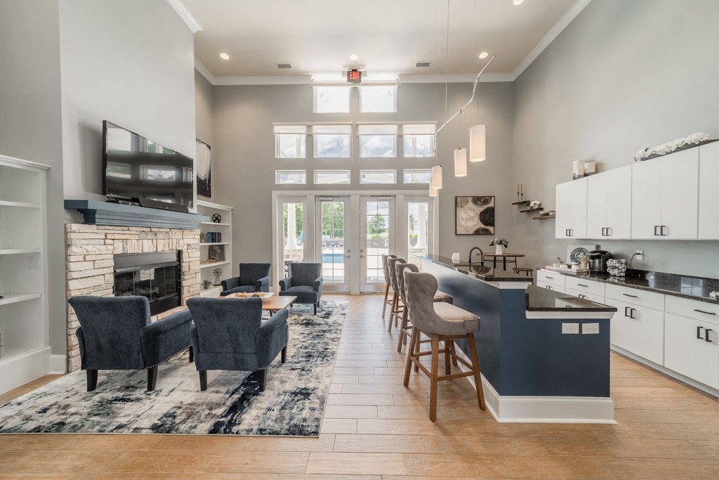 Clubhouse entertaining area.