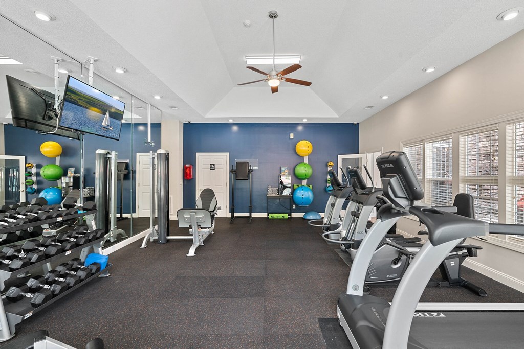 Fitness center with treadmills, core strength equipment and much more
