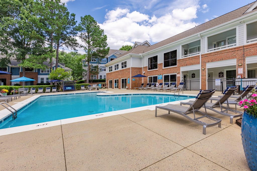 the swimming pool at our apartments