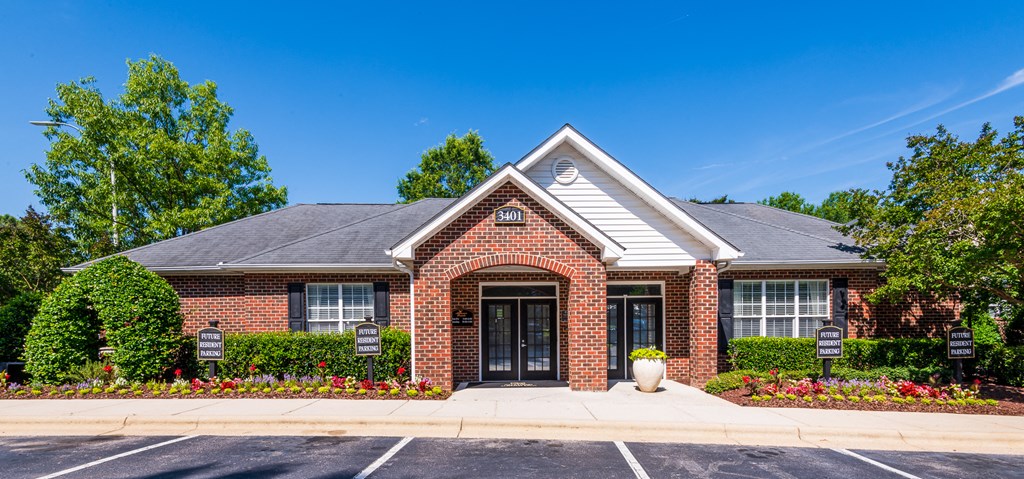 Entrance to the leasing office at Autumn Pointe