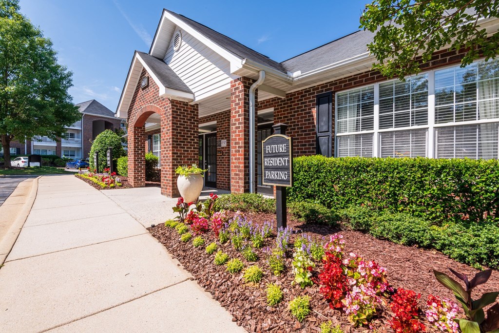 our apartments offer a sidewalk in front of our building